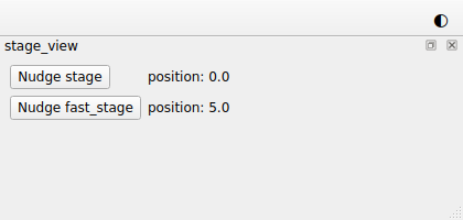 The window of the session, with a row for each stage: a Nudge button and a
position